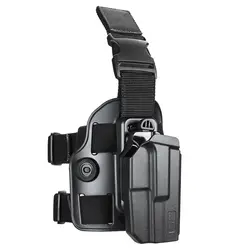 Funda táctica de pierna Glock 17 – Nivel II retención thumb