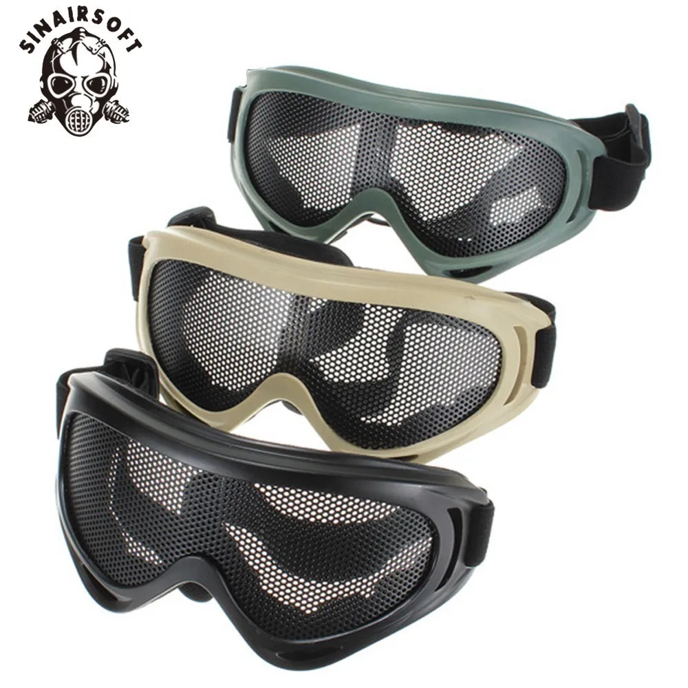 Gafas de tiro tácticas malla metálica antiniebla Airsoft Paintball - imagen 5