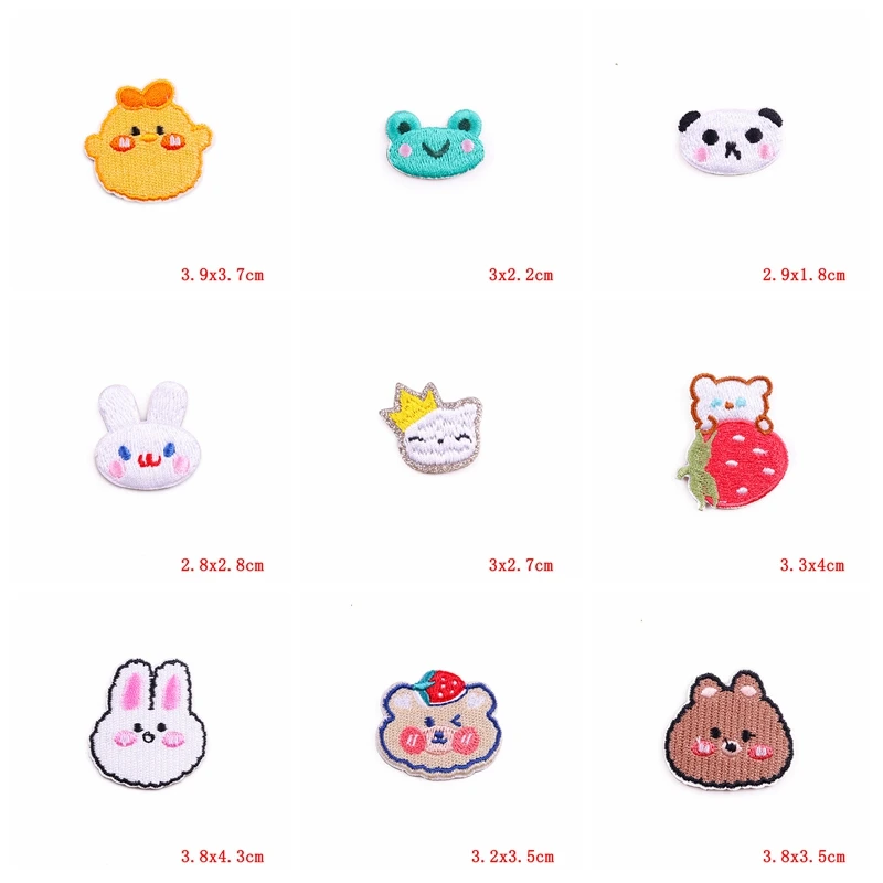 Parche bordado autoadhesivo animales pequeños dibujos animados - imagen 2