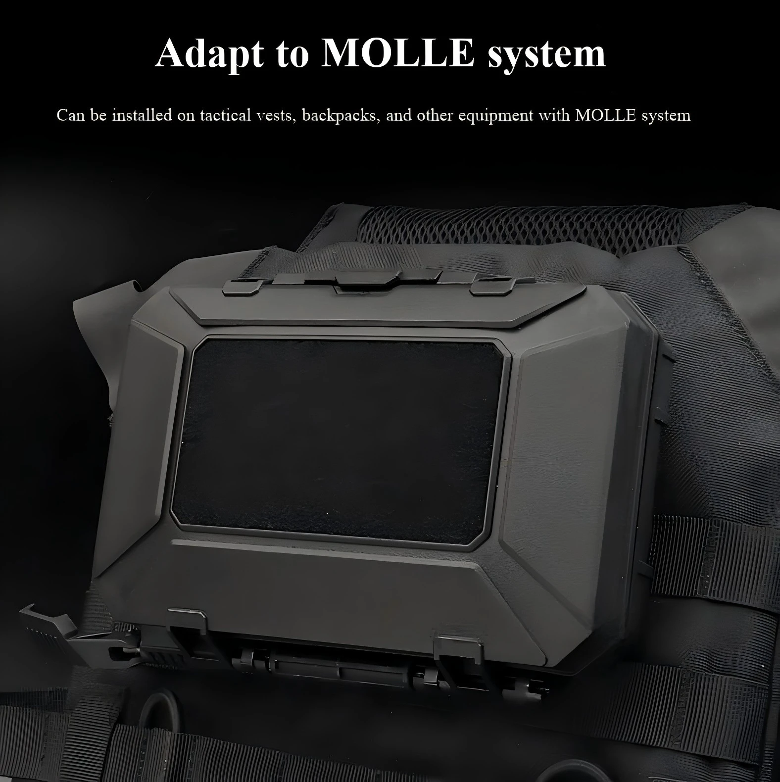 Funda táctica MOLLE para móvil con protección y sistema chaleco - imagen 2