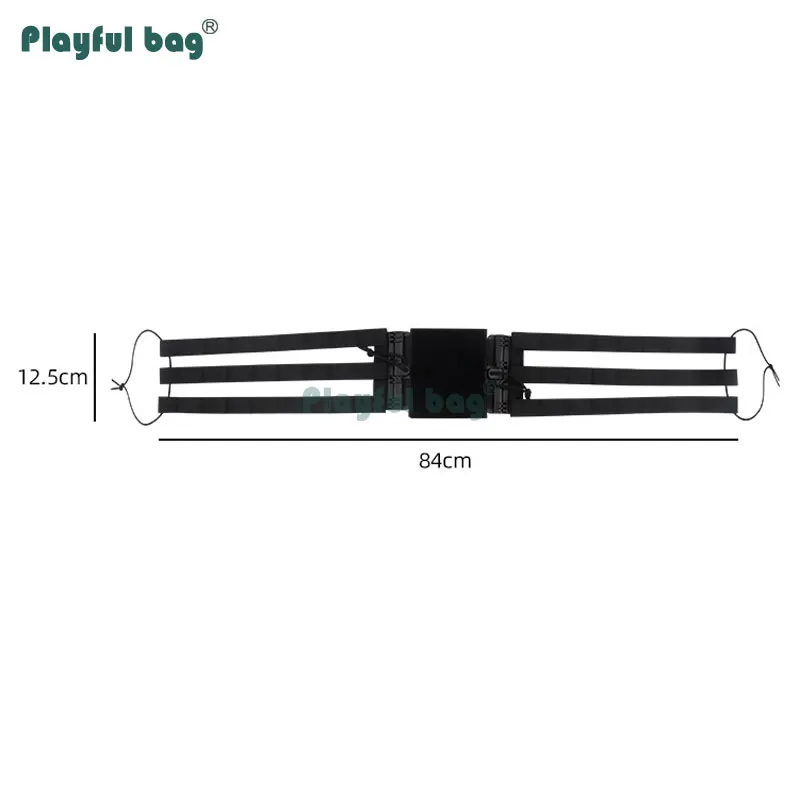 AQB118 Chaleco tactico MOLLE con cinturon y hebilla rapida - imagen 4