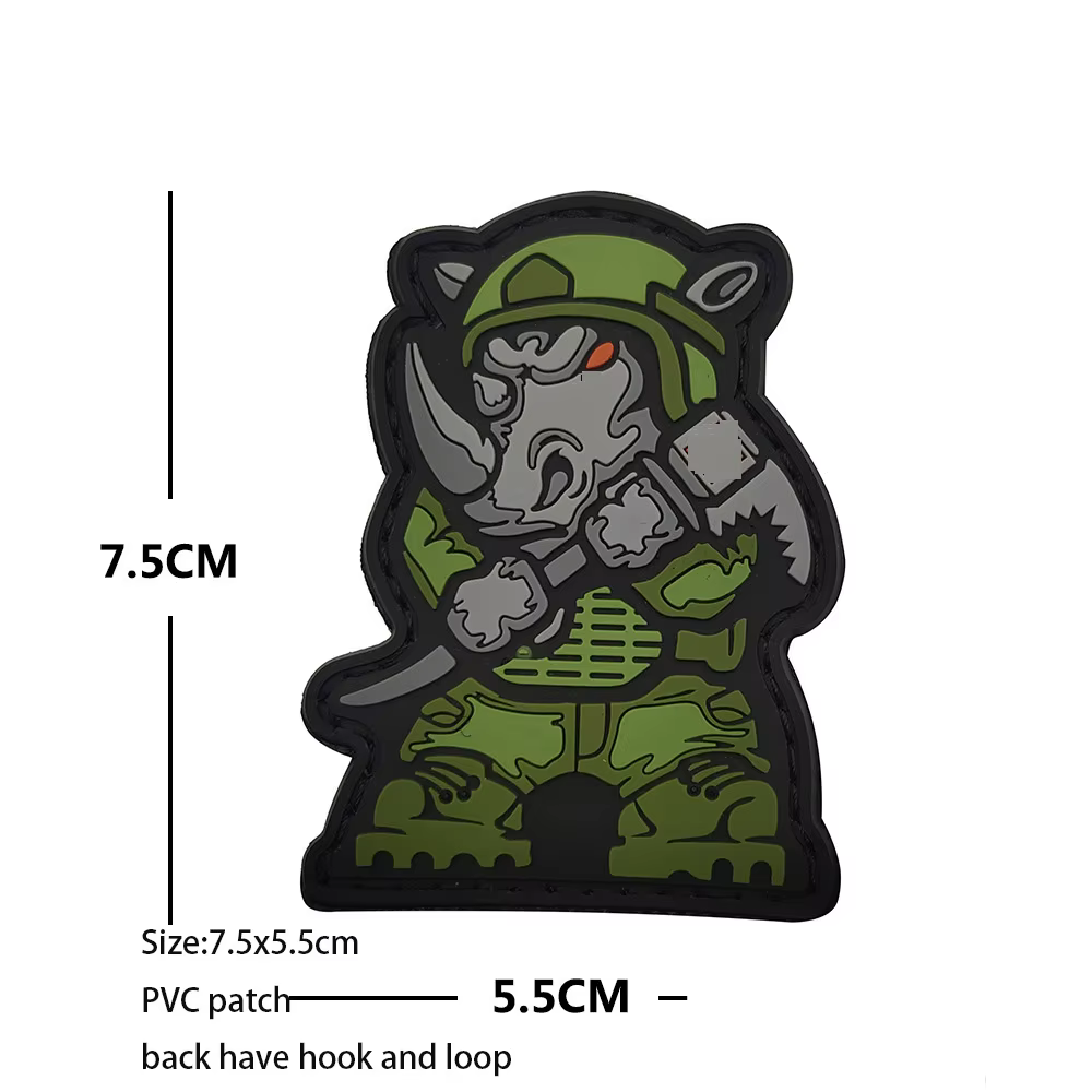 Parche táctico calavera con velcro para mochila y brazalete outdoor - imagen 5