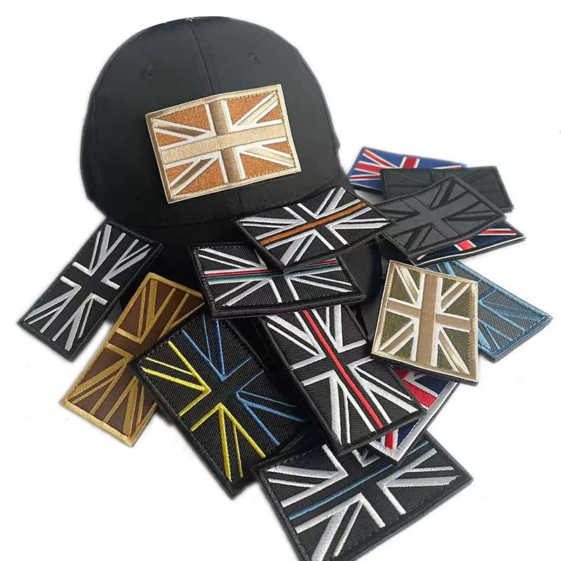 Parche táctico bordado IR Union Jack Reino Unido, reflectante - imagen 5