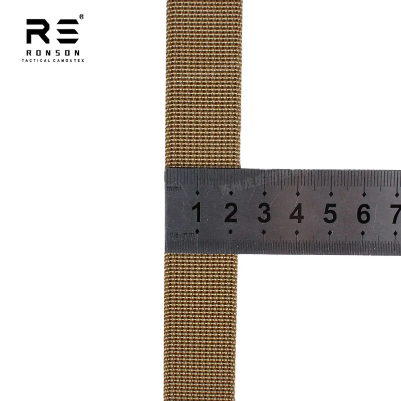 Cinta de nylon táctica color tan para equipamiento militar y outdoor
