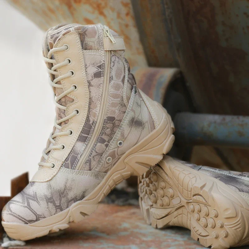 Botas tácticas hombre impermeables de combate estilo desierto - imagen 4