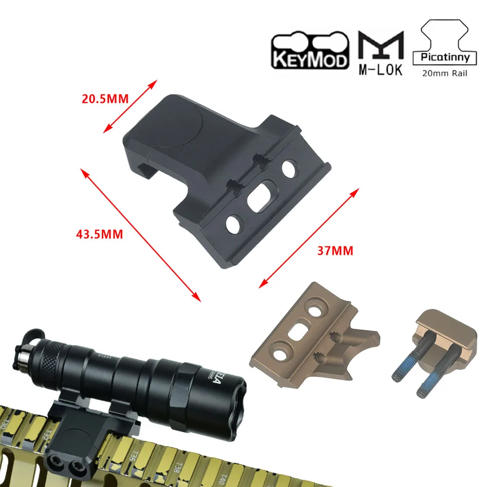 Surefire soporte QD linterna táctica riel Picatinny y Keymod