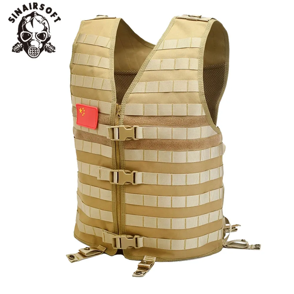 Chaleco táctico MOLLE modular nailon con bolsillo hidratación - imagen 5