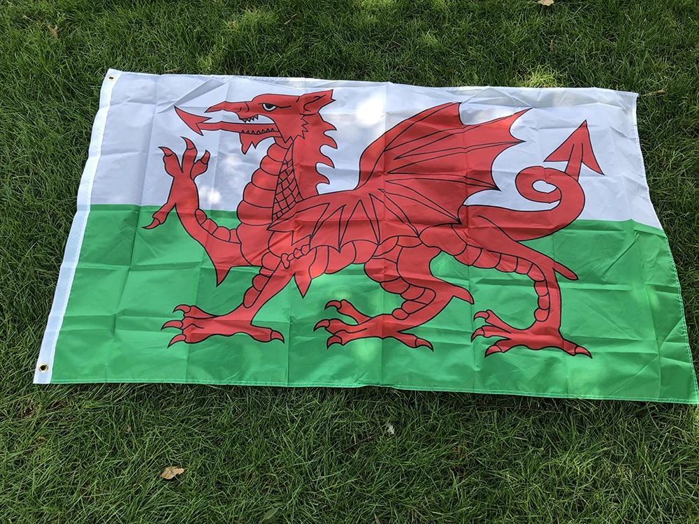 Bandera de Gales dragón rojo – 90×150 cm poliéster - imagen 5