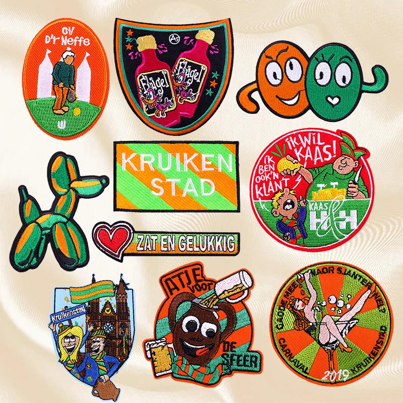 Kruikenstad Parche bordado emblema holandés para planchar - imagen 5