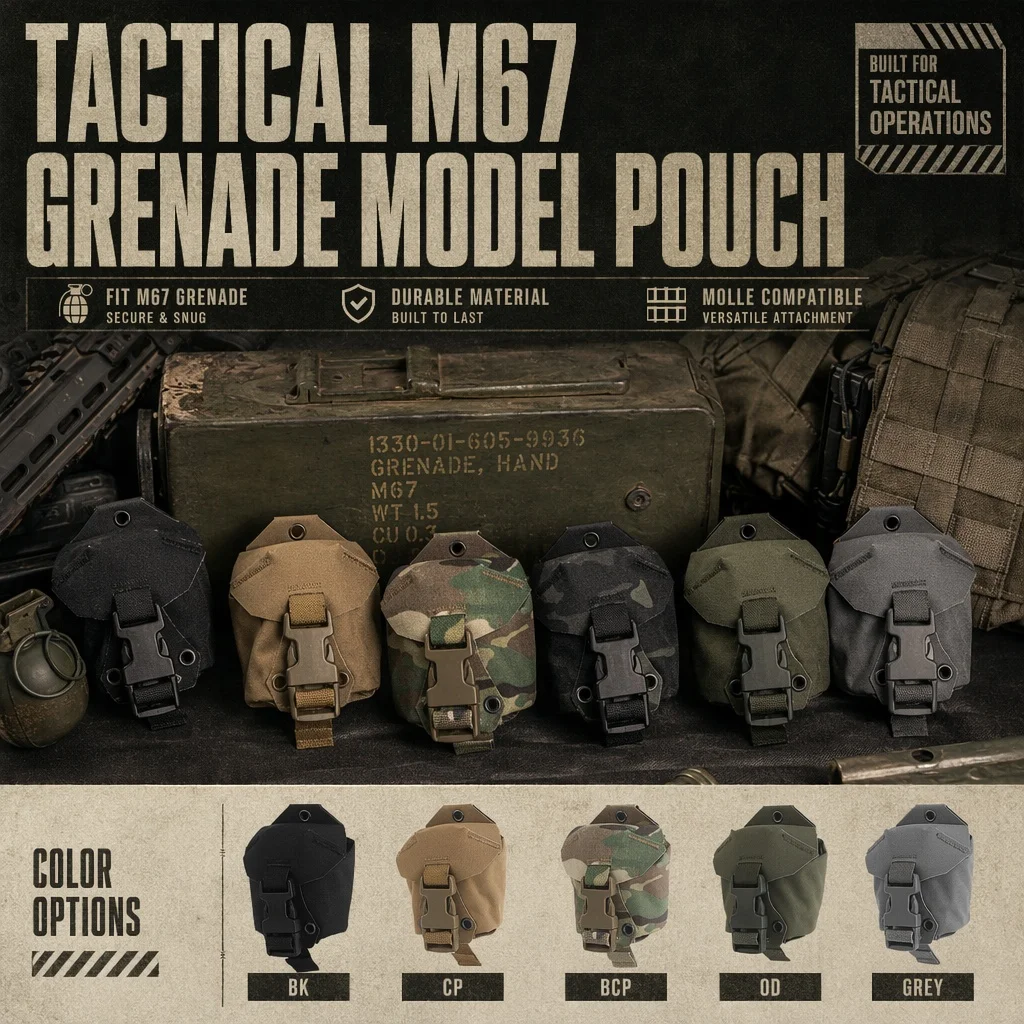 Bolsa táctica MOLLE antibalas de liberación rápida para granadas - imagen 5