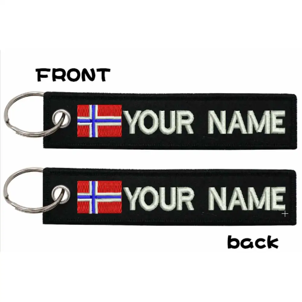 Parche personalizado con nombre de Noruega - planchado y gancho - imagen 4