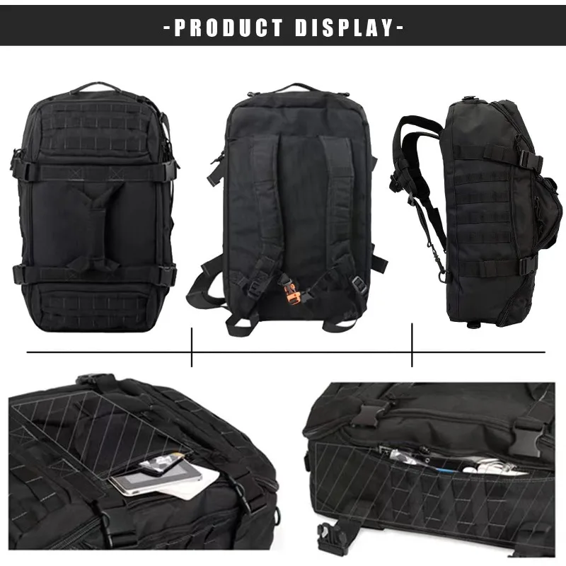 Mochila táctica MOLLE reforzada carga robusta - imagen 3