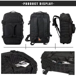 Mochila táctica MOLLE reforzada carga robusta