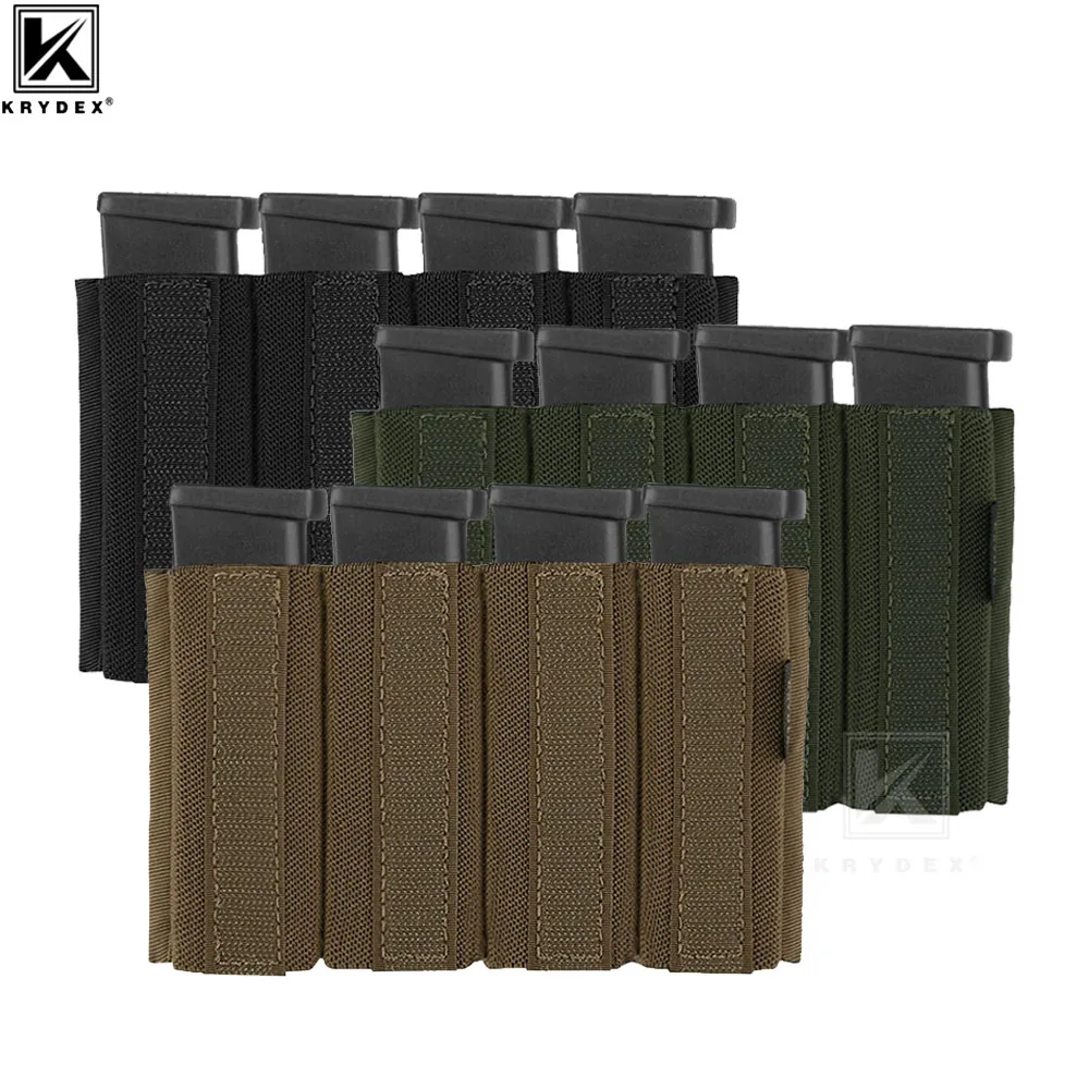 KRYDEX Bolsa táctica elástica cargadores pistola 1911 con soporte