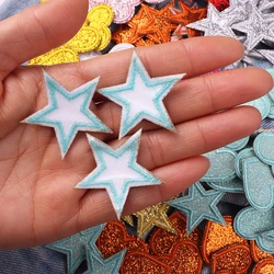 Parche termoadhesivo corazón y estrella cinco puntas: planchar o coser