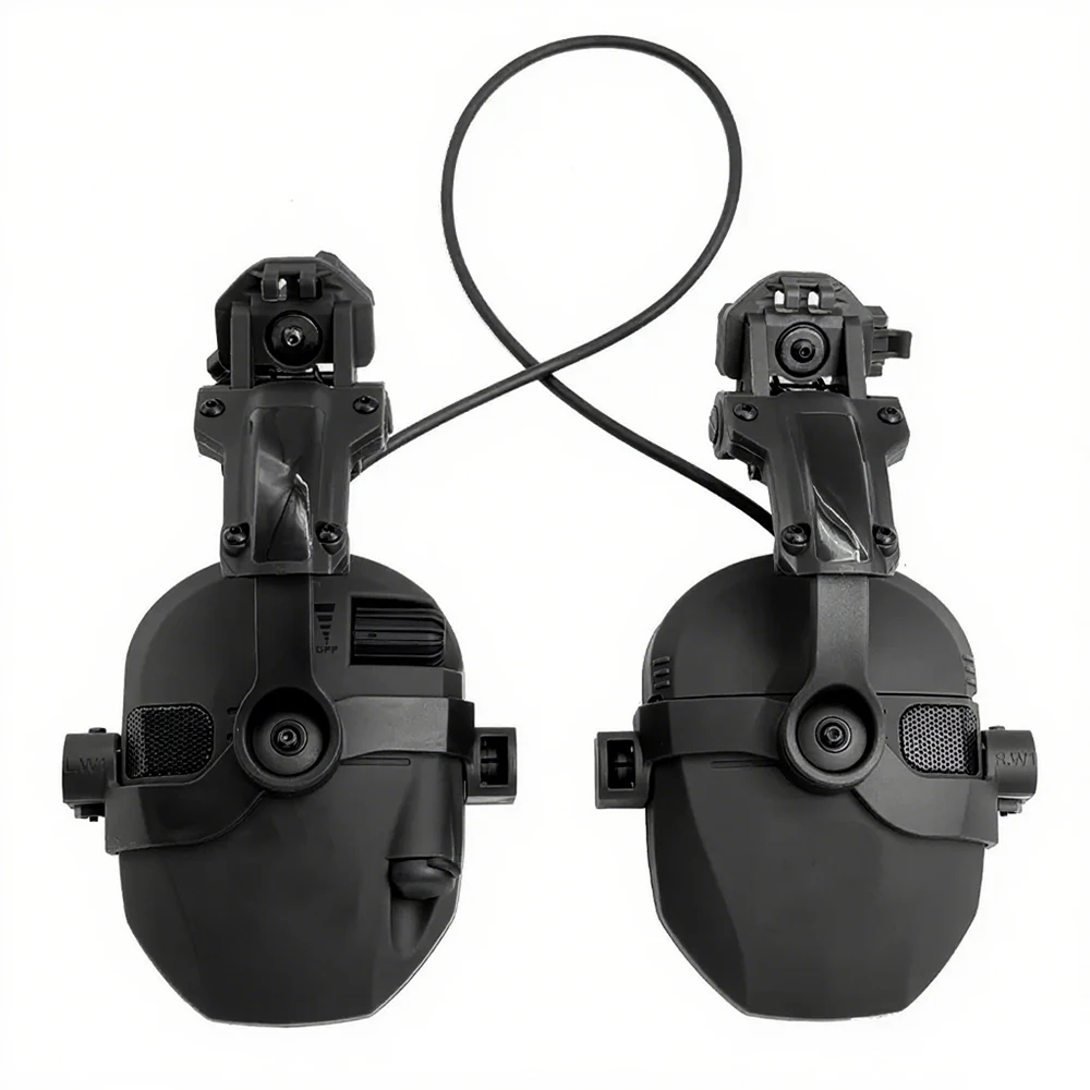 Orejera electrónica táctica NRR 23dB clip para casco – Tiro y caza - imagen 3