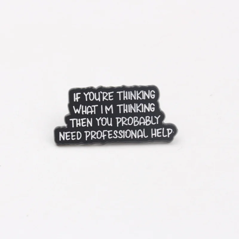 Pin esmaltado vintage humor sarcástico broche cita desafiante - imagen 4