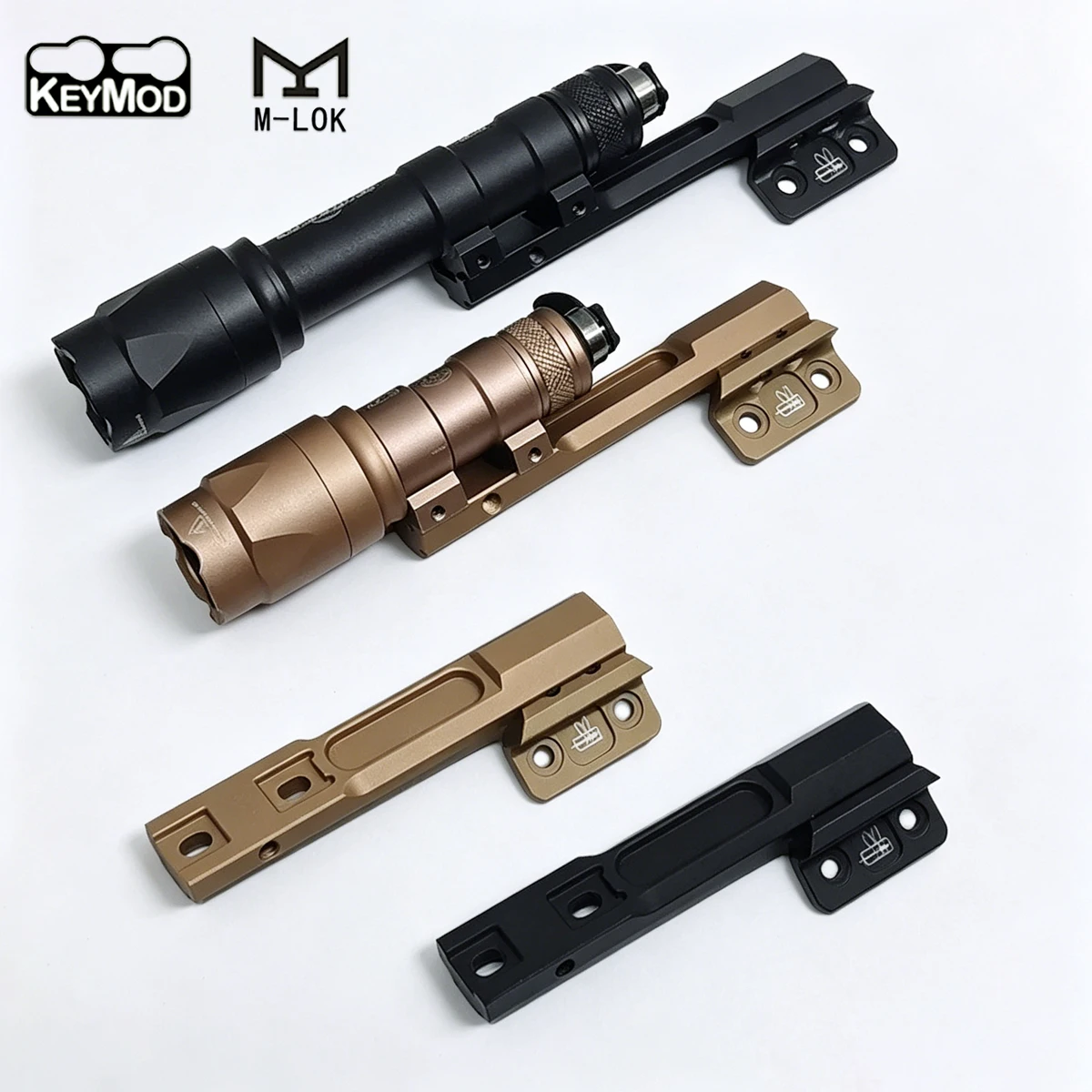 Surefire soporte táctico para linterna M300 M600 metal M-LOK KeyMod - imagen 3