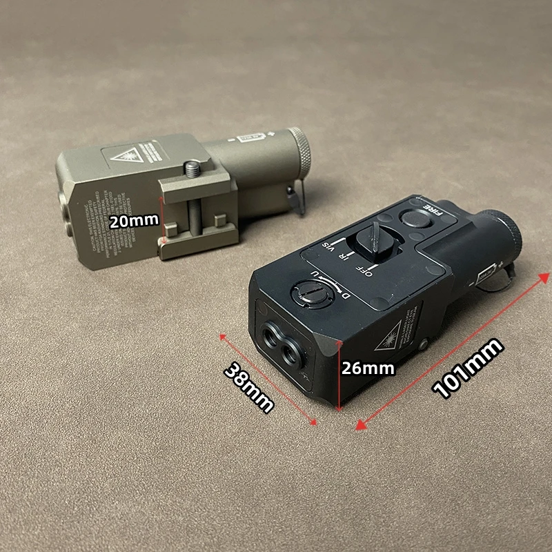 CQBL-1 mira láser táctica metálica rojo/verde con IR y control táctil