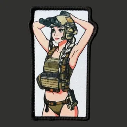 Parche táctico anime con velcro para mochila, ropa y brazalete