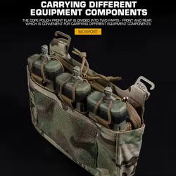 Bolsa táctica frontal MOLLE FCPC FCSK con inserto para cargadores