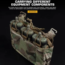 Bolsa táctica frontal MOLLE FCPC FCSK con inserto para cargadores