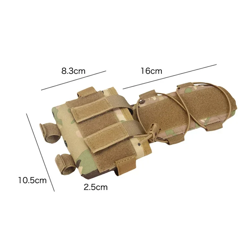 Funda táctica casco FAST con bolsa batería extraíble y contrapeso - imagen 2