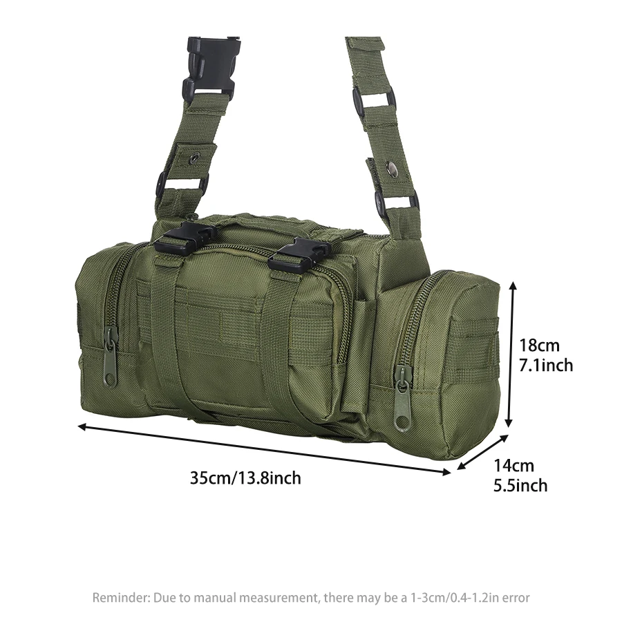 Bolsa cruzada táctica multifunción – Bandolera para outdoor y senderismo - imagen 3