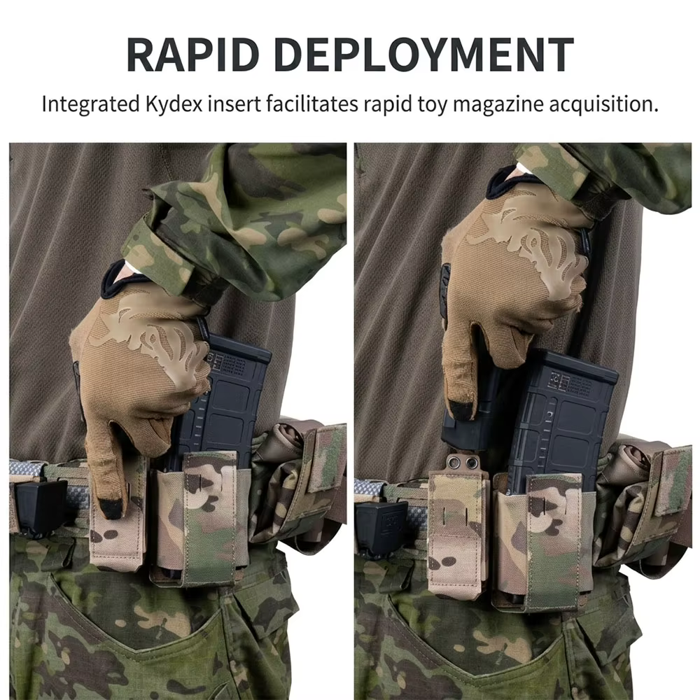 Portacargadores táctico MOLLE para cargador pistola 9mm, acceso rápido - imagen 2