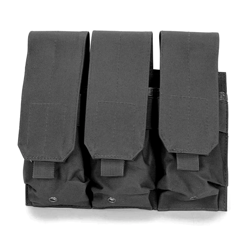 Bolsa triple MOLLE vista posterior sistema Molle