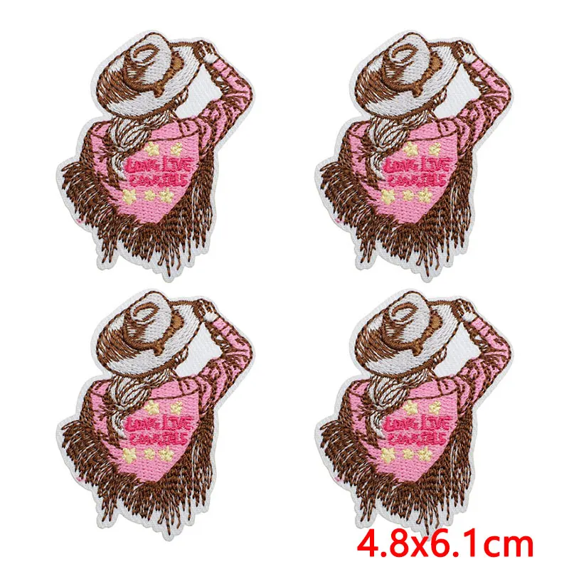 Parche bordado vaquero western costero termoadhesivo para ropa DIY - imagen 3