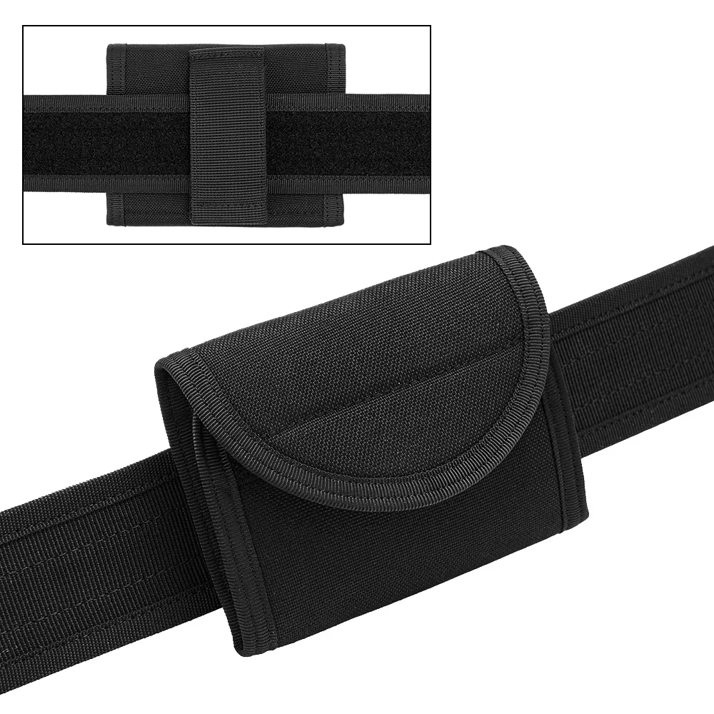 Bolsa para guantes con cinturón - doble bolsillo en nailon negro - imagen 2