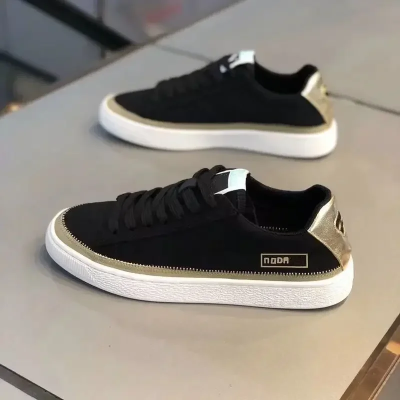 Zapatillas de lona veraniegas transpirables multicolor con cordones - imagen 2