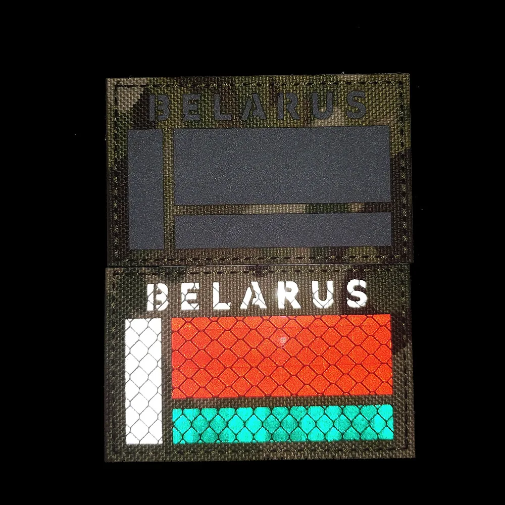 BELARUS Parche reflectante infrarrojo IR táctico con velcro - imagen 4