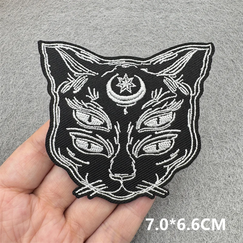 Parche bordado para planchar gato animado – animales DIY - imagen 3