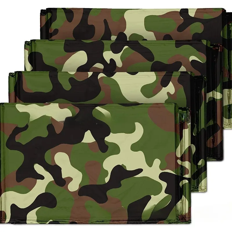 Manta térmica camuflaje nieve – Impermeable de emergencia - imagen 4