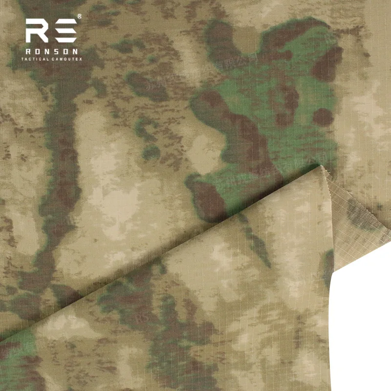 Tela táctica Ripstop A-TACS para uniforme poliéster-algodón