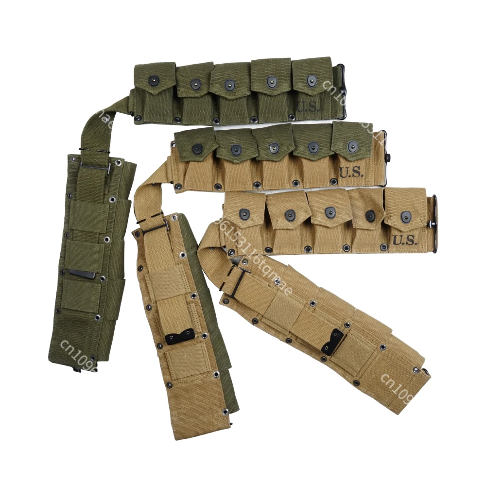 Bolsa táctica de lona GARAND estilo Segunda Guerra Mundial recreativo - imagen 5