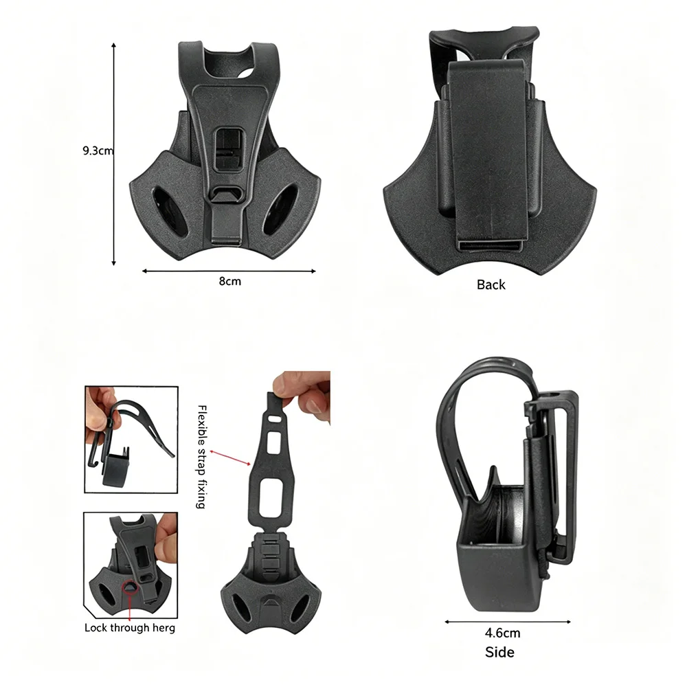Soporte montaje accesorios liberación rápida MOLLE para cinturón - imagen 5