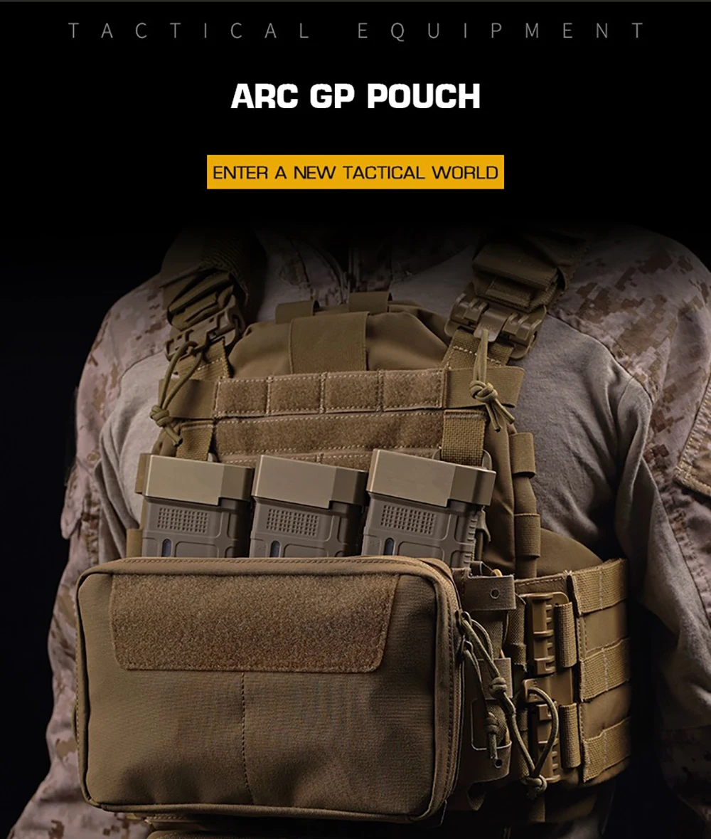 Bolsa táctica ARC MOLLE en vista general