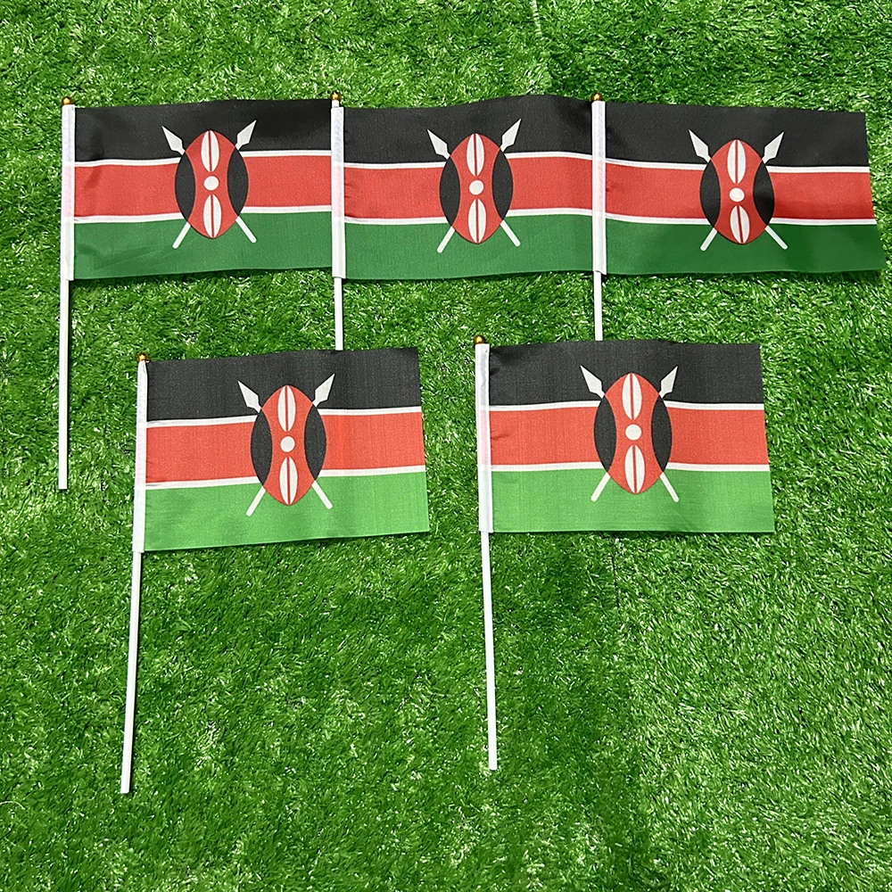 Pack de banderas de mano de Kenia en distintos formatos
