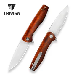 Navaja TRIVISA Hummingbird M390 con mango de madera de hierro
