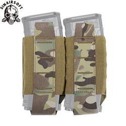 Portacargador táctico doble MOLLE nailon 500D corte láser