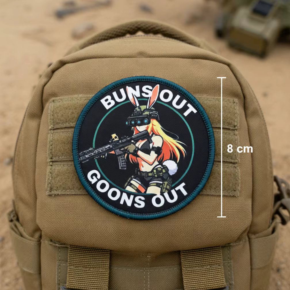 Tactical Bunny Parche táctico con velcro diseño coneja anime - imagen 2