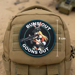 Tactical Bunny Parche táctico con velcro diseño coneja anime