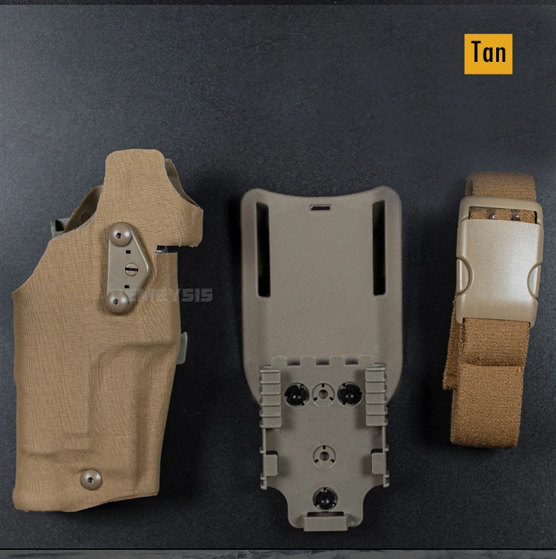 Funda táctica vista lateral con Pistola
