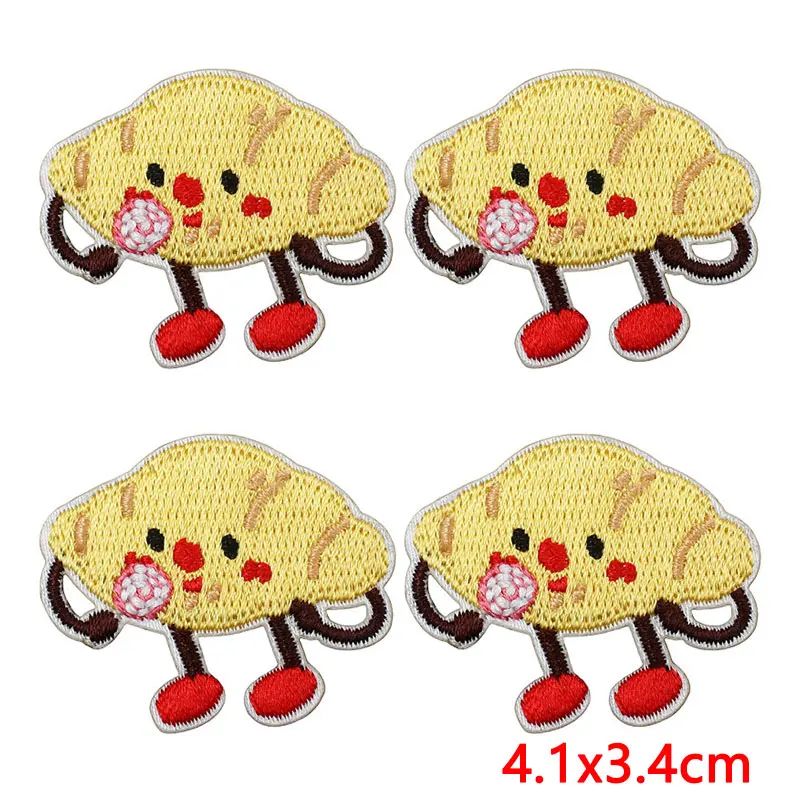 Parche bordado termoadhesivo alimentos dibujos animados para chaquetas - imagen 5