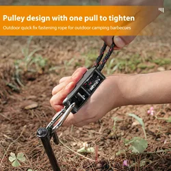 Tensor ajustable de cuerda para camping, tienda de campaña y toldo