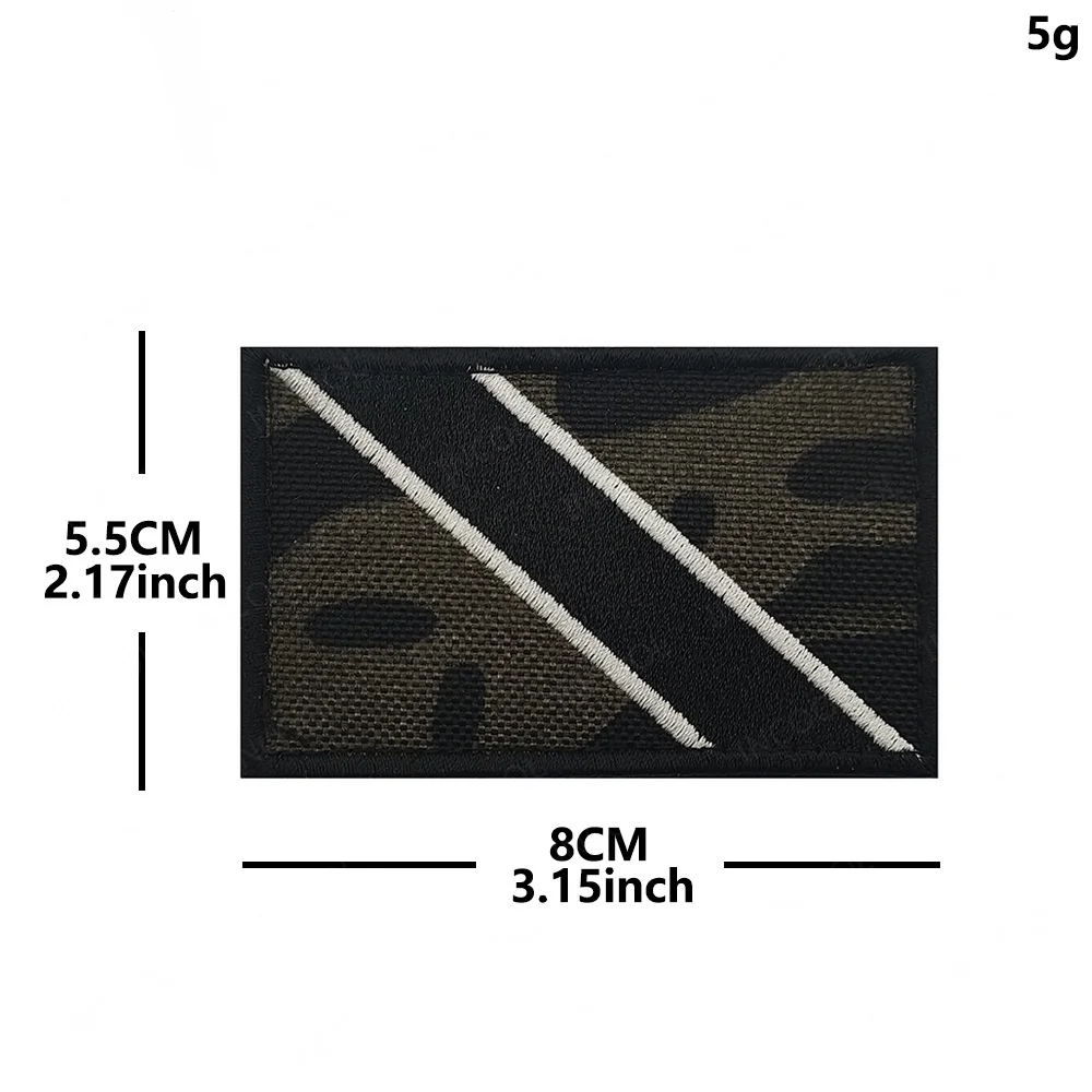 Parche bordado bandera Trinidad y Tobago, aplique PVC para MOLLE - imagen 3