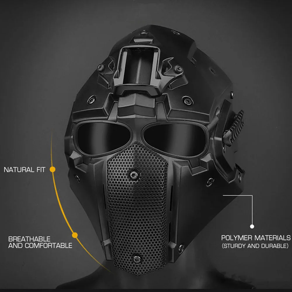 Máscara táctica airsoft transpirable protección facial completa outdoor - imagen 5